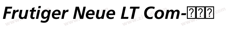 Frutiger Neue LT Com字体转换